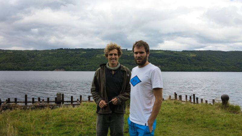 Kerran and Graham swim across Scotland challenge