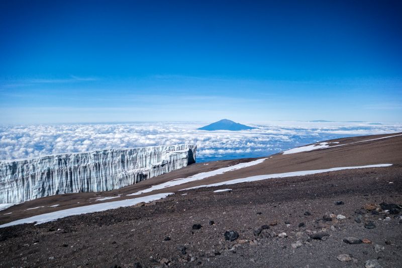 Glacier view from summit