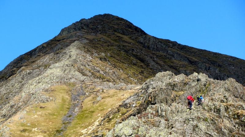 Hikers on Belncathra, Lake District