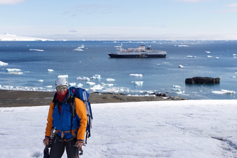 Hiking in Antarctica