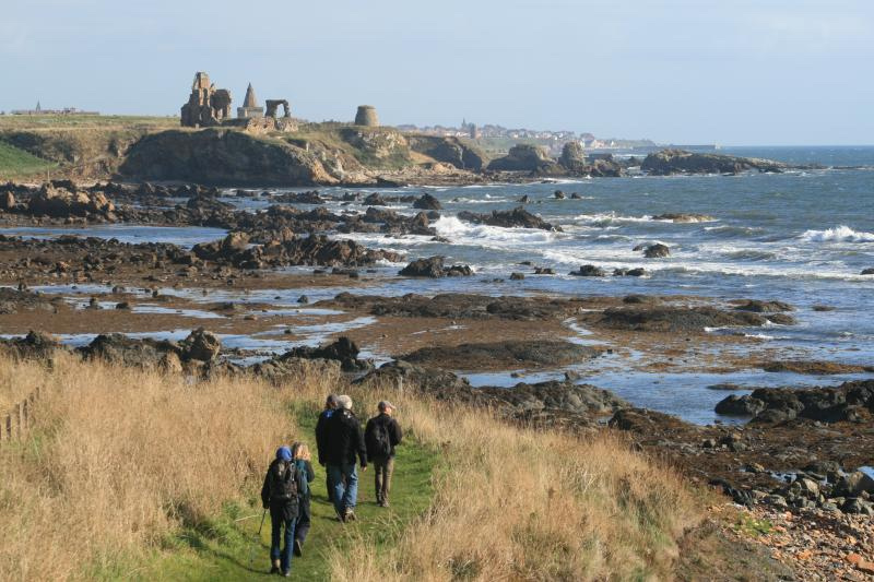 Heading for St Monans on Fife Coastal Path