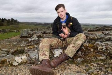 Charlie and Bandit Hadrian's Wall