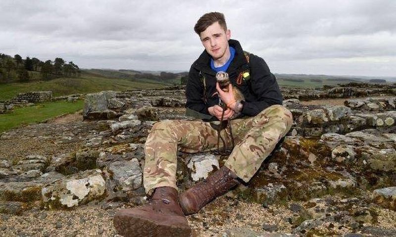 Charlie and Bandit Hadrian's Wall