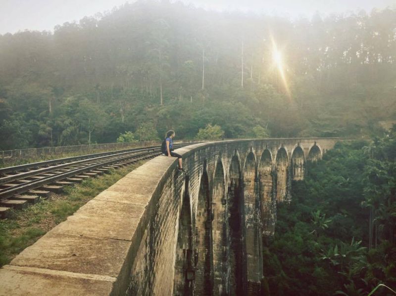 Nine Arches bridge in Sri Lanka