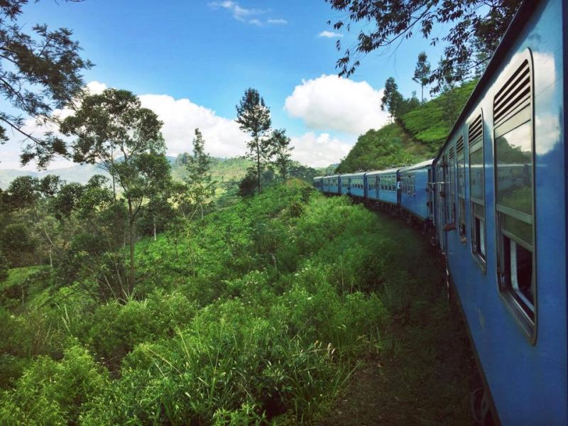 Ella to Kandy train in Sri Lanka