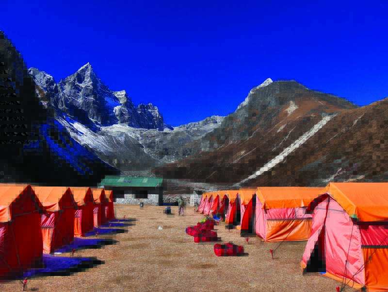 Eco camp in Nepal