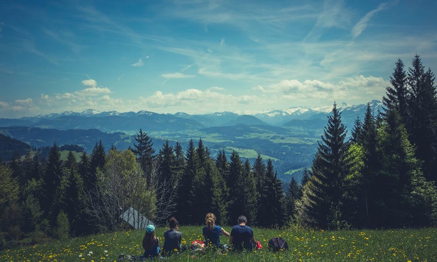 Family on an adventure