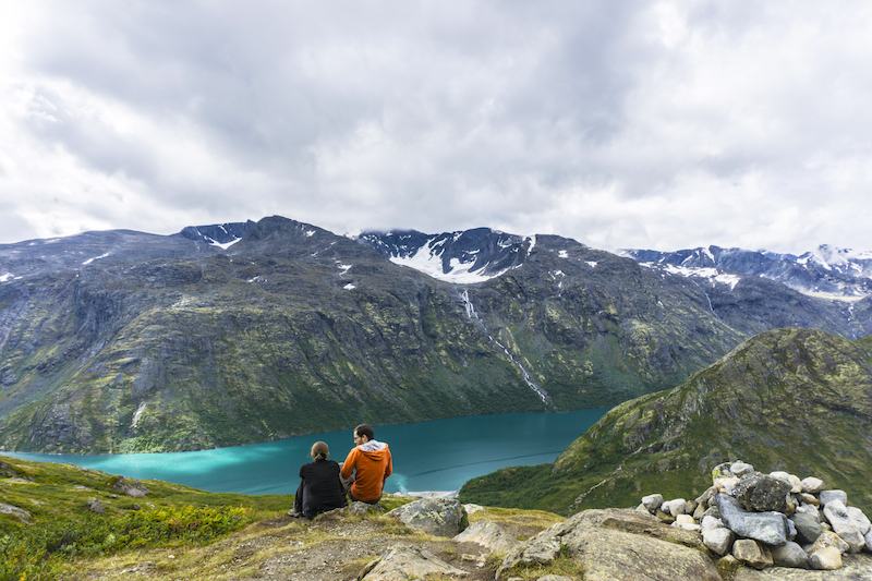 Views over Lake Gjende