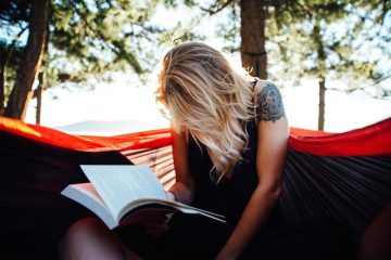 Reading outdoors