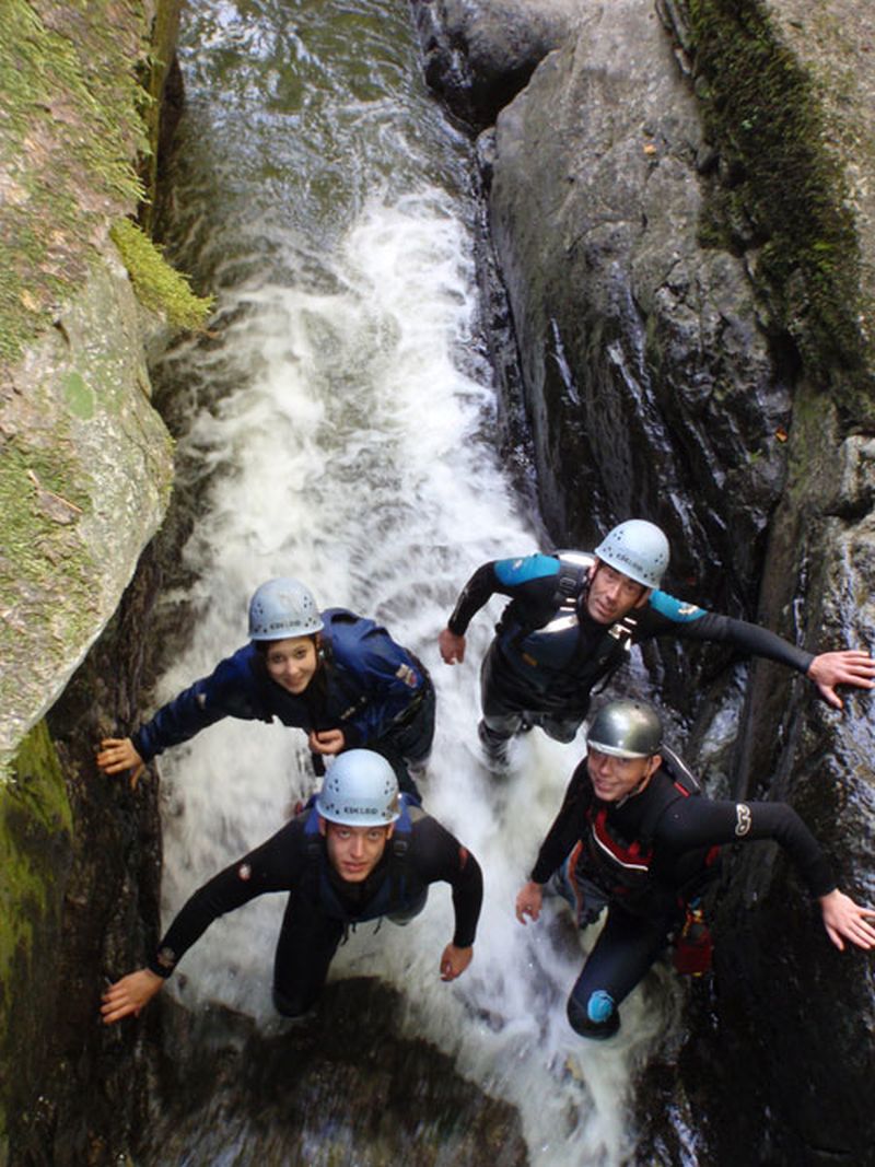 Gorge walking in the Brecon Beacons