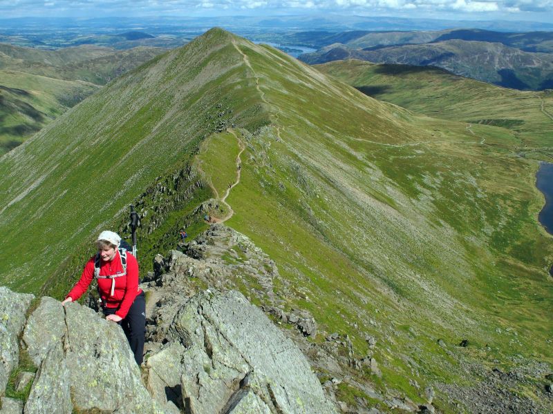 Helvellyn Swirral Edge, Lake District