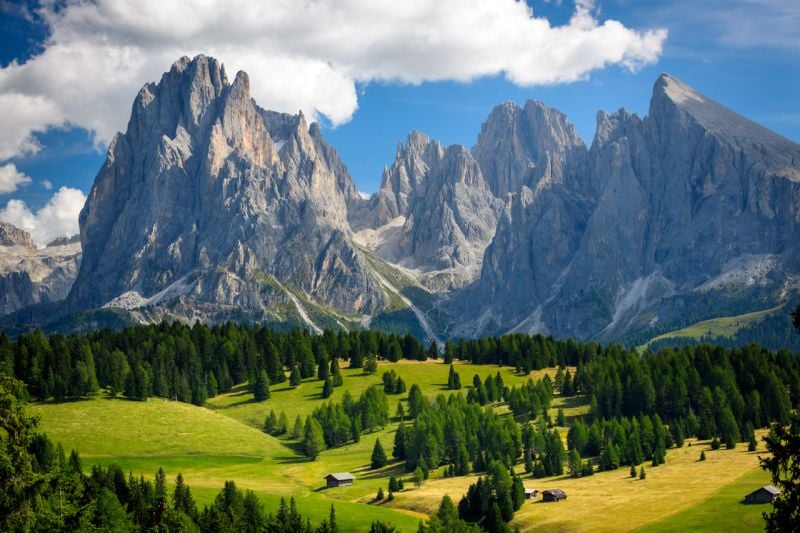 Mountains in the Dolomites, Itay