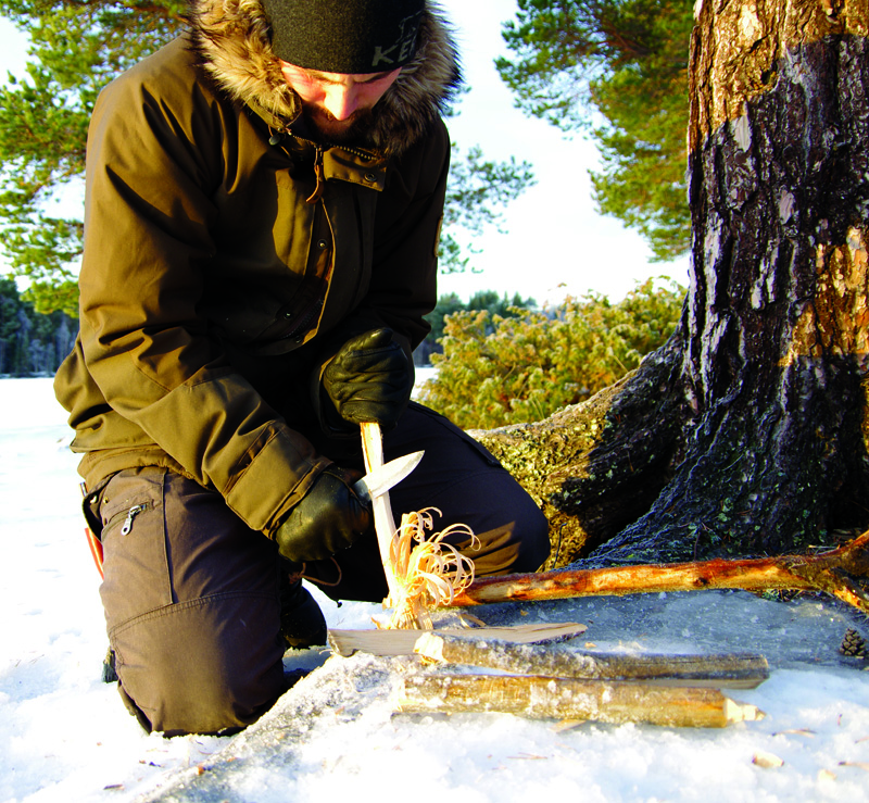 Making feather sticks