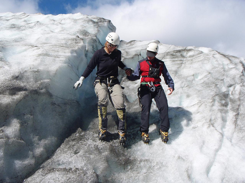 Using crampons