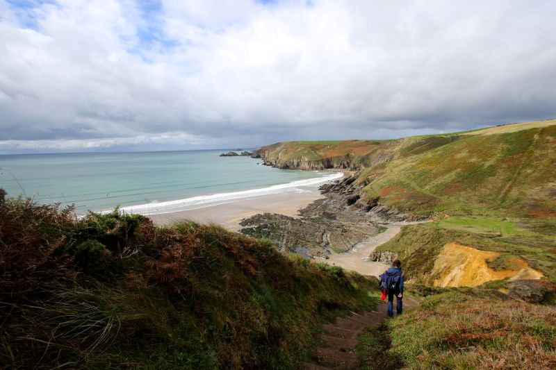 Beach on Pembrokeshire Coast Path