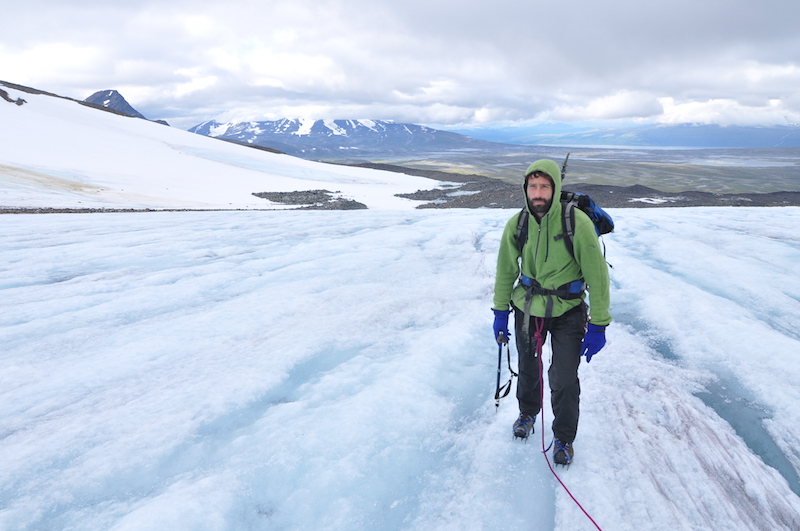 Glacier hiking in Sweden