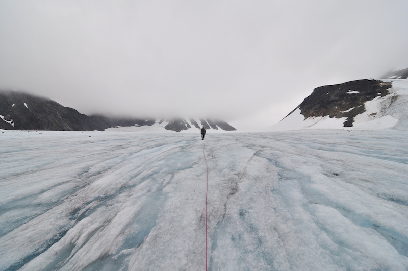 Glacier hiking in Sweden