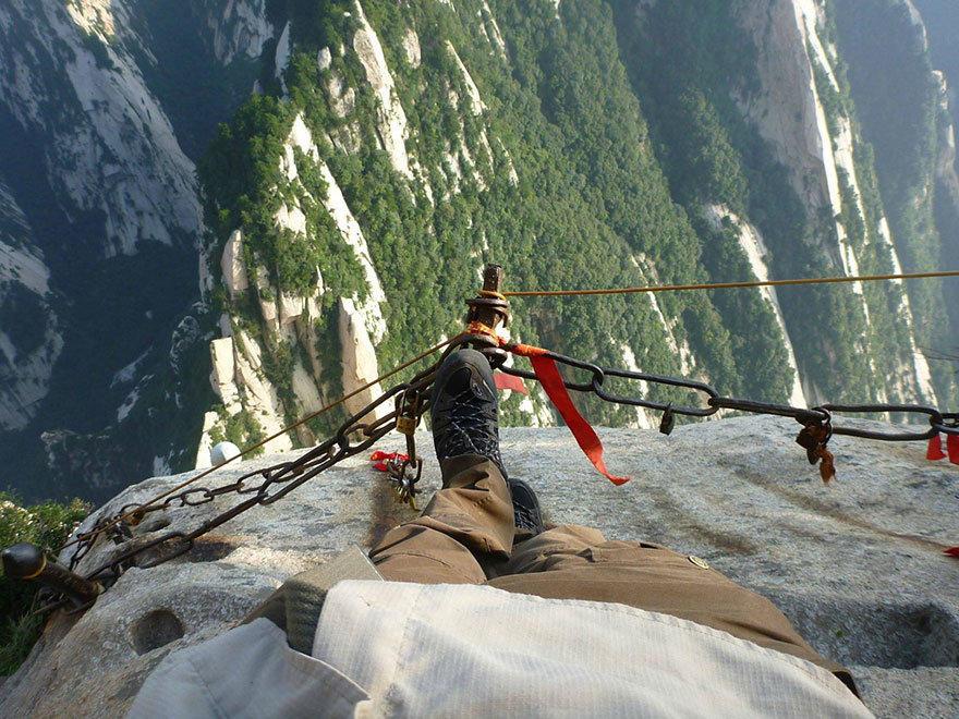 Hiking trail, Huashan Mountain, China