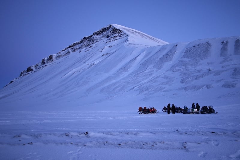 Snowmobiling on Svalbard