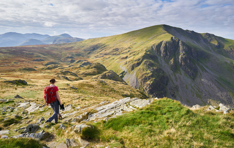 Hiking in the mountains