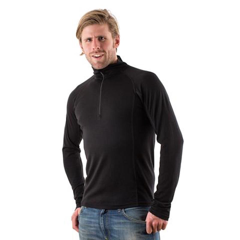 Brynje Arctic Double 1/4 Zip Polo Neck Warm Thermal Merino Wool Base Layer Shirt 