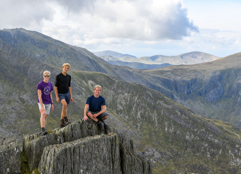 Hikers on Tryfan