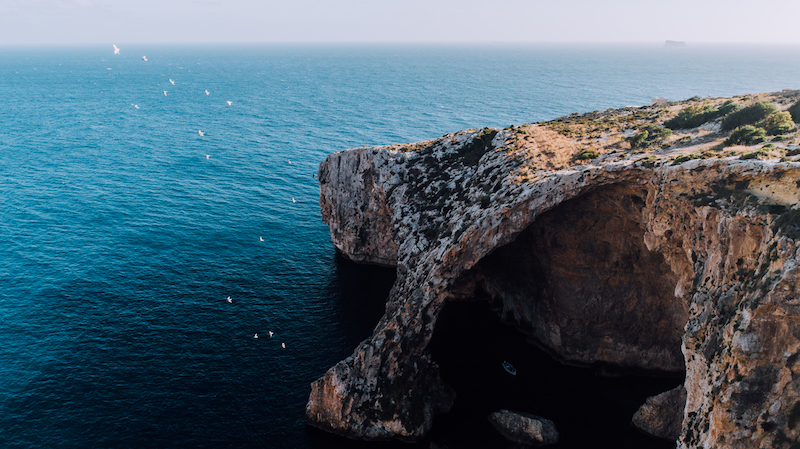 The Blue Grotto in Malta