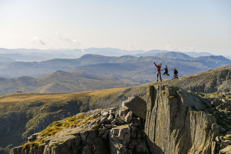 Hikers on Tryfan