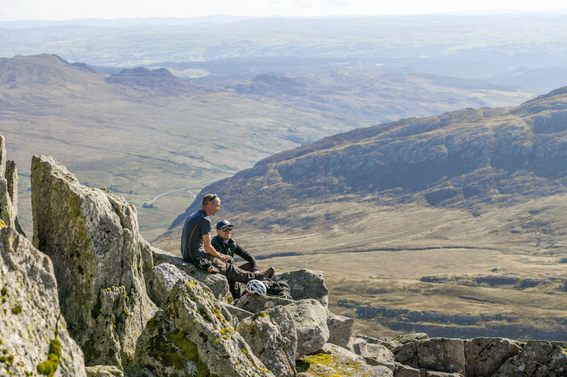 Climbers on Tryfan