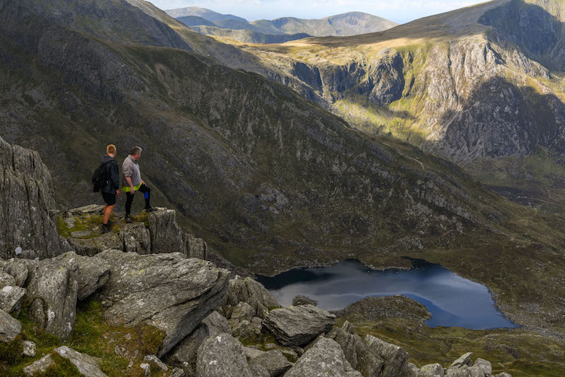 Hikers on Tryfan