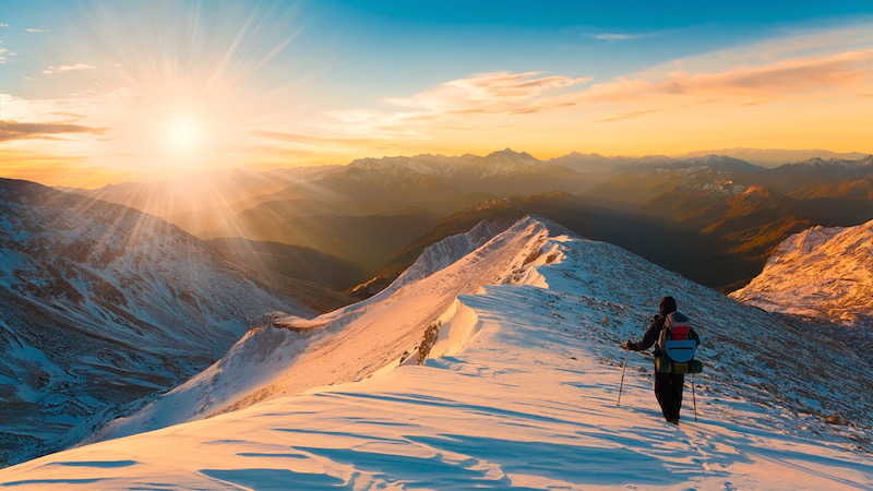 Winter in the mountains