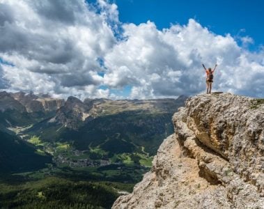 woman hiking