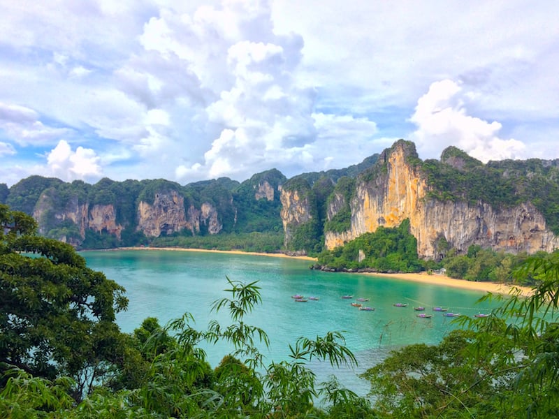 Limestone cliffs in Railay, Thailand