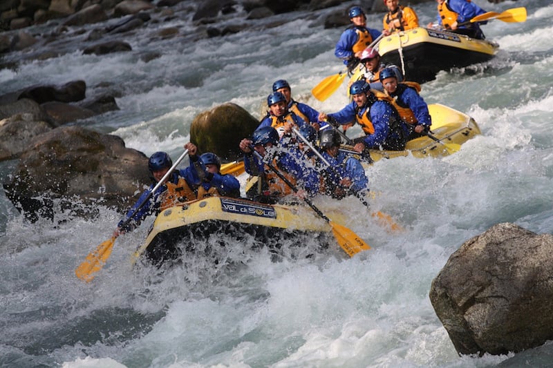Rafting the Val di Sole in Italy