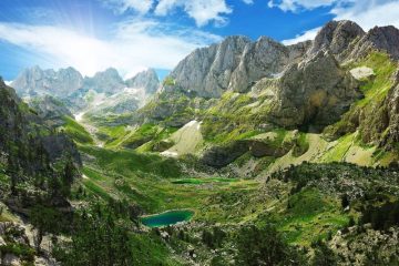 The Balkans mountains Albania