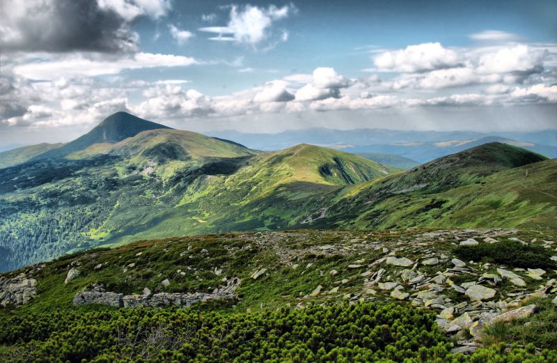 Ukrainian Carpathian mountains