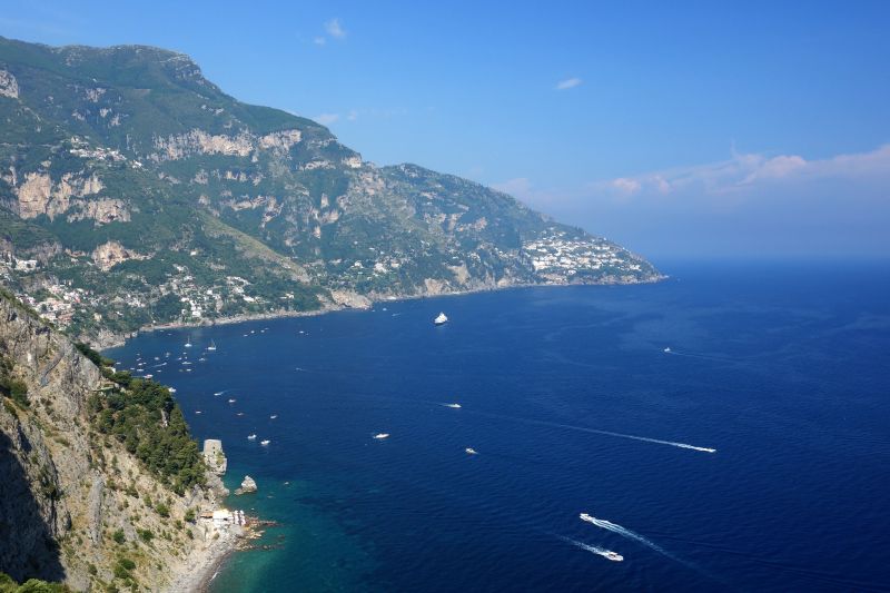 Amalfi coast landscape