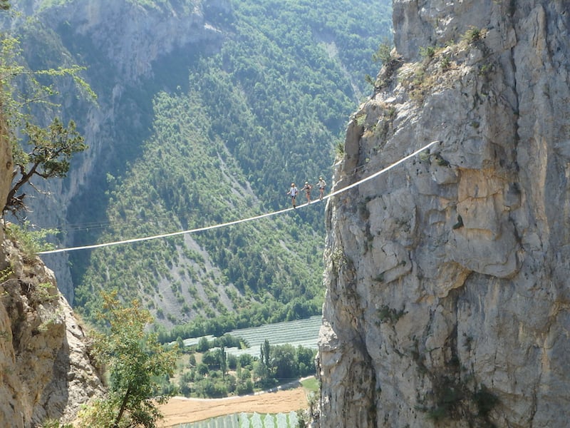 Via ferrata in the Southern French Alps