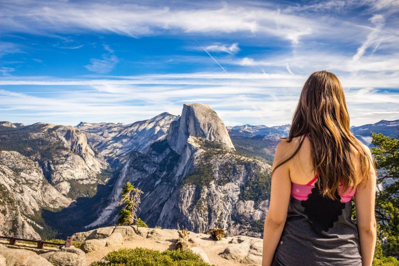 Woman in Yosemite National Park