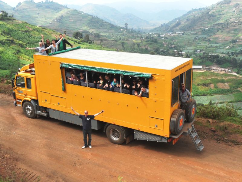 Overlanding mountains of Rwanda