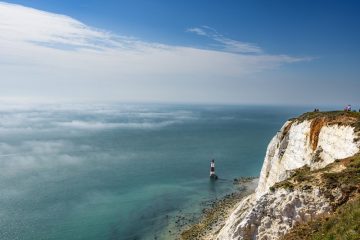 Beachy Head in mist