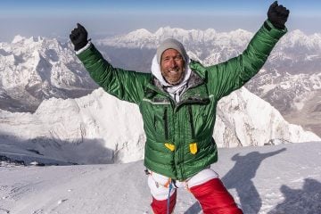 Ben Fogle on the summit of Mount Everest