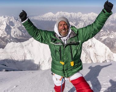 Ben Fogle on the summit of Mount Everest