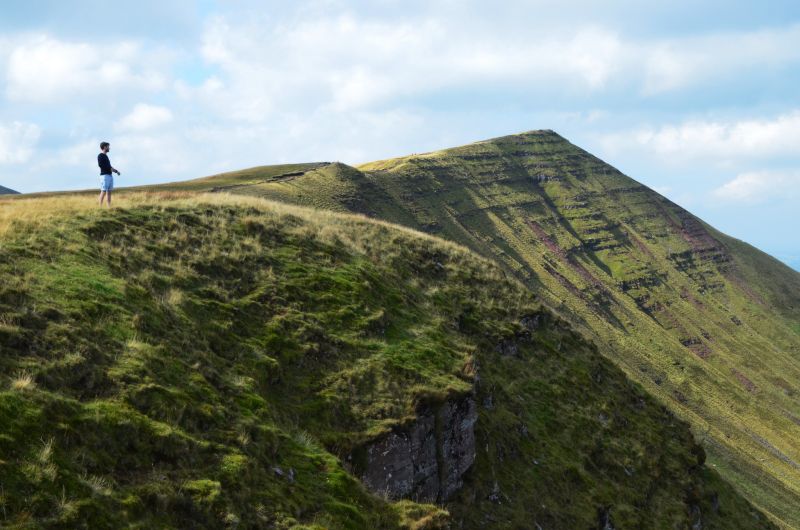 Hiker on Pen y Fan