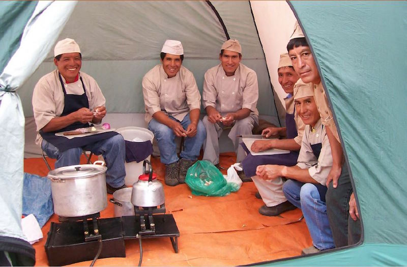 Inca Trail cooking