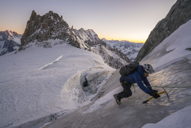 Victoria Pendleton ice climbing