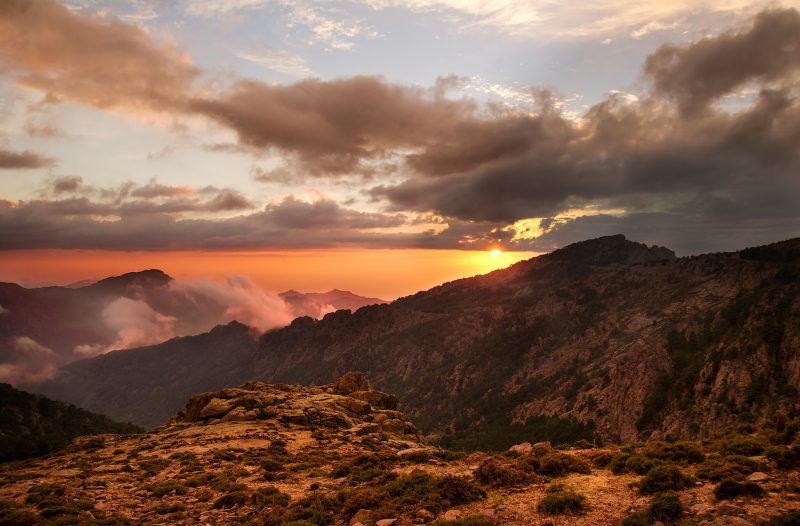 Sunset GR20 Corsica