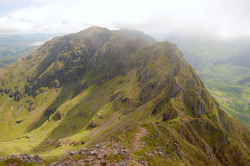 What is scrambling Aonach Eagach Scotland Scrambling route