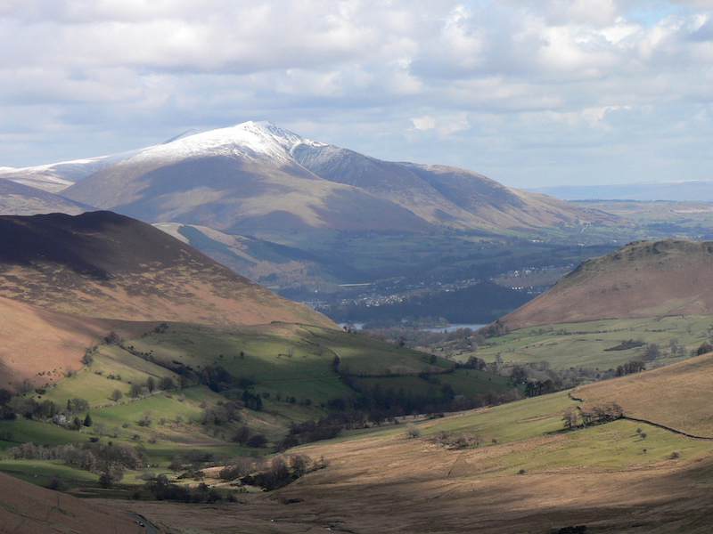 Image of the mountain Blencathra in the Lake District, England 