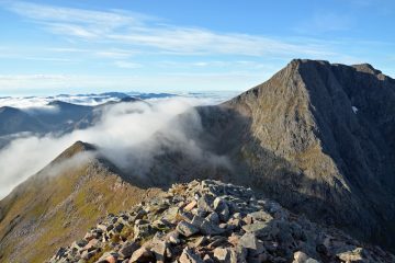 Carn Mor Dearg Arete scramble Ben Nevis Scotland